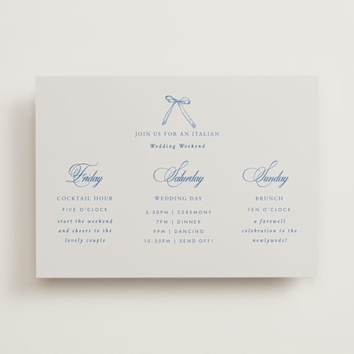 This is a blue mist ceremony reception essentials with standard by Design Lotus called amalfi blue printing on signature in standard