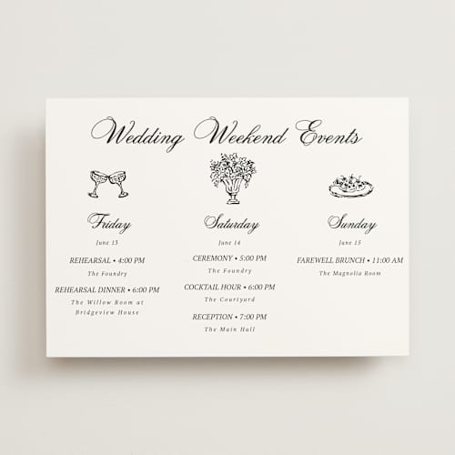 This is a mystic raven ceremony reception essentials with standard by Cass Loh called chic union printing on signature in standard