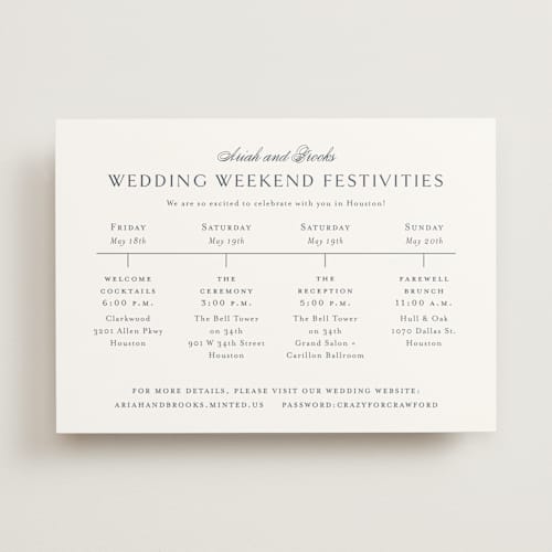 This is a french blue ceremony reception essentials with standard by Jennifer Postorino called ariah printing on signature in standard