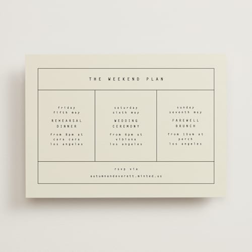 This is a vanilla ceremony reception essentials with standard by Blustery August called nonnette printing on signature in standard