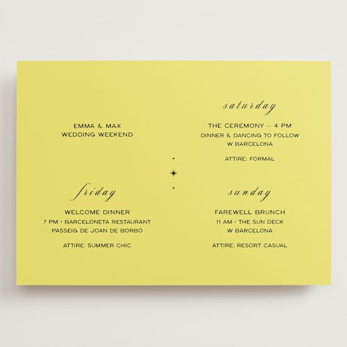 This is a lemon ceremony reception essentials with standard by Ani Somi called in lights printing on signature in grand