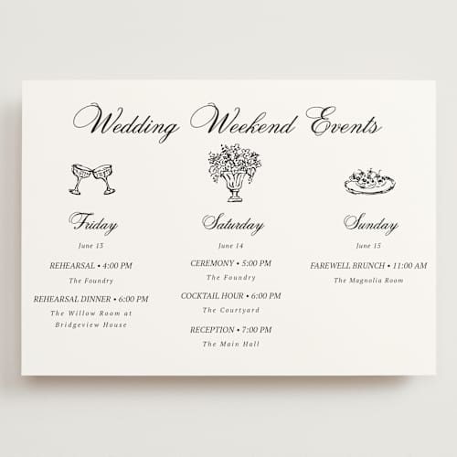 This is a mystic raven ceremony reception essentials with standard by Cass Loh called chic union printing on signature in grand