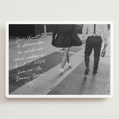 This is a cloud wedding invitations with standard by Adelyn T. called photograph scribble printing on recycled smooth signature in grand