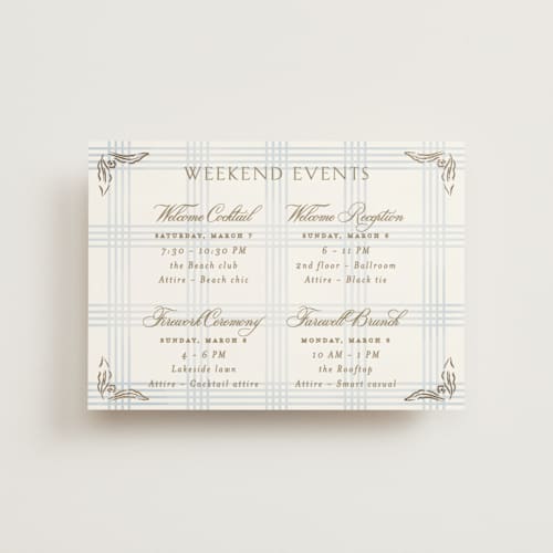 This is a belair ceremony reception essentials with foil pressed by Grae called salt and ivory printing on signature in petite