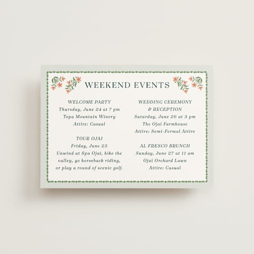 This is a pine ceremony reception essentials with standard by Paper Sun Studio called river valley printing on signature in petite