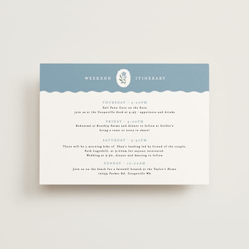 This is a periwinkle ceremony reception essentials with standard by Alethea and Ruth called sweet vintage printing on signature in petite