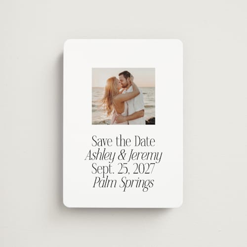 This is a cloud save the date magnets with standard by Heather Schertzer called miami printing on magnet paper in magnet