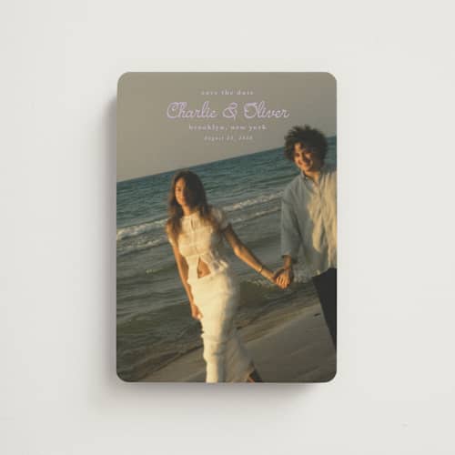 This is a iris save the date magnets with standard by Kristie Kern called aesthetic printing on magnet paper in magnet