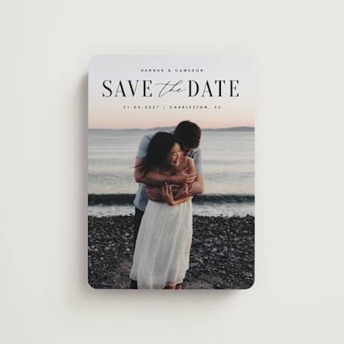 This is a ink save the date magnets with standard by Zani van Zyl called danielle printing on magnet paper in magnet