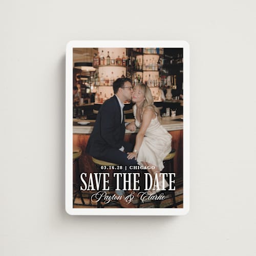 This is a milan save the date magnets with standard by chocomocacino called kroštule printing on magnet paper in magnet