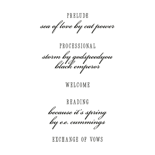 This is a lily unique wedding programs with standard by Pati Cascino called two hearts printing on signature in standard