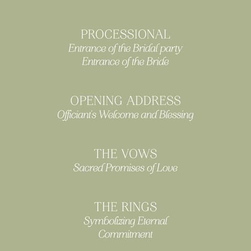 This is a petal unique wedding programs with standard by Lisa Joanna Harrison called summer fields printing on signature in 4x9