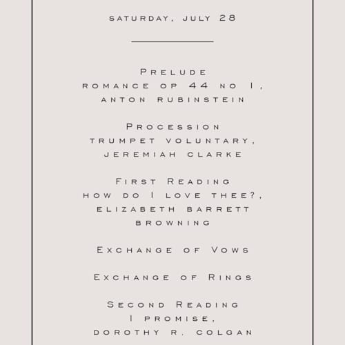 This is a sandstone unique wedding programs with standard by Nicole Walsh called close-up printing on signature in standard
