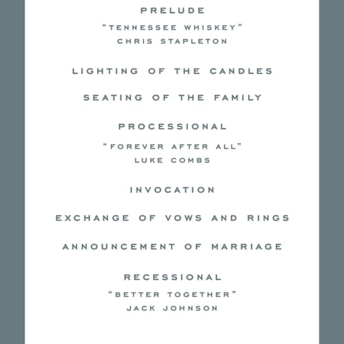 This is a capri unique wedding programs with standard by Emily Betts called modern stripes printing on signature in standard