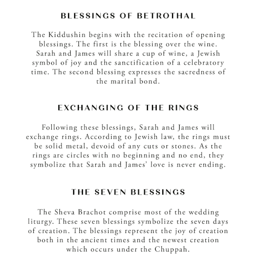 This is a diamond unique wedding programs with standard by Annie Shapiro called arguello printing on signature in 4x9