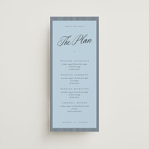 This is a sky ceremony reception essentials with standard by Blustery August called tarte tatin printing on signature in 4x9