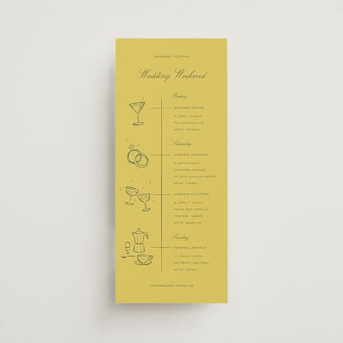 This is a island citrus ceremony reception essentials with standard by Ani Somi called calia printing on signature in 4x9