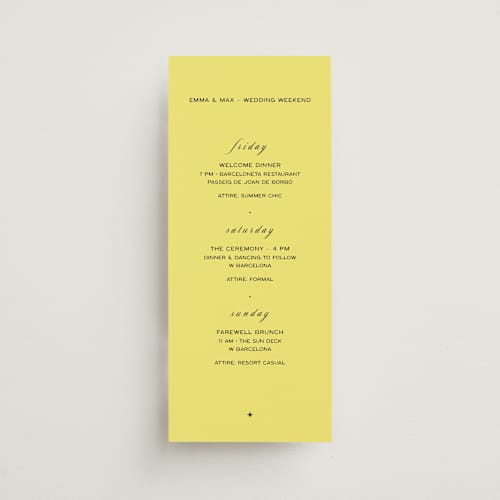 This is a lemon ceremony reception essentials with standard by Ani Somi called in lights printing on signature in 4x9