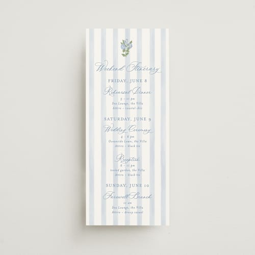 This is a ocean ceremony reception essentials with standard by Creo Study called pillowy border printing on signature in 4x9