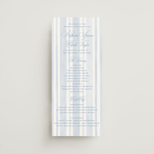 This is a ocean unique wedding programs with standard by Creo Study called coastal crest printing on signature in standard