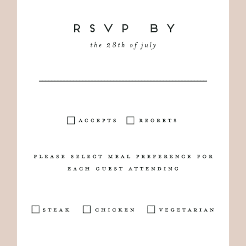 This is a linen rsvp postcards with standard by Christie Garcia called picturesque printing on signature in postcard