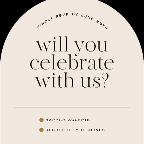 This is a noir rsvp postcards with standard by Jessica Corliss called little party big love printing on signature in postcard