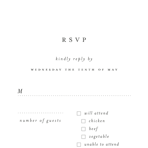 This is a classic white rsvp postcards with standard by Design Lotus called a thousand years printing on signature in postcard