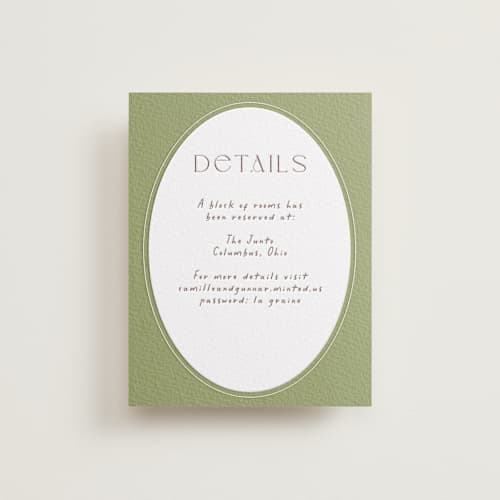 This is a burnt sienna letterpress wedding invitations with letterpress by Alaina Cherup called la graine printing on white cotton in standard