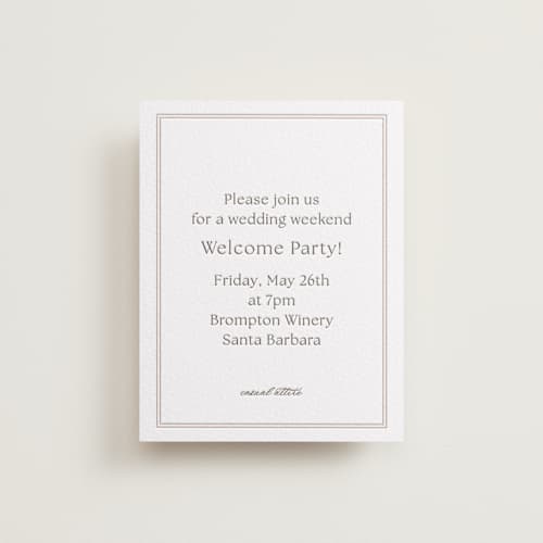 This is a cacao bean enclosure cards with letterpress by Megan Davis called perriand printing on white cotton in standard