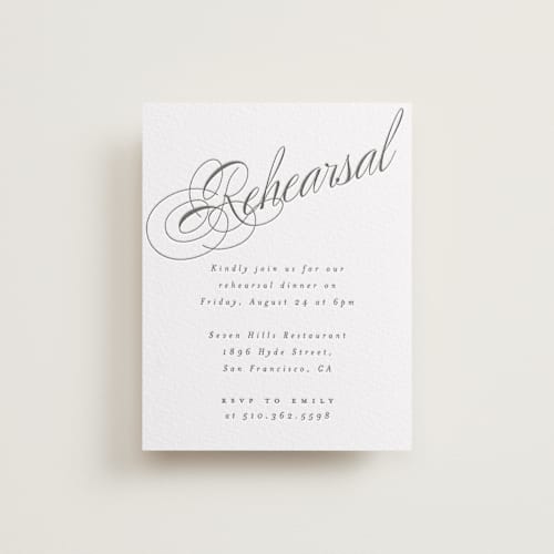 This is a soft black enclosure cards with letterpress by Hudson meet Rose called forever printing on white cotton in standard