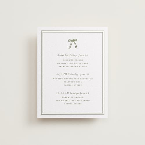 This is a artichoke rsvp cards with letterpress by Lori Wemple called wedding bouquet printing on white cotton in standard