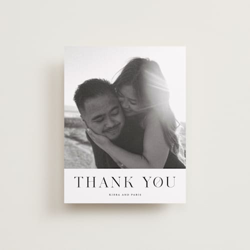 This is a tuxedo wedding thank you cards with standard by tuldok called embellished note printing on recycled smooth signature in standard