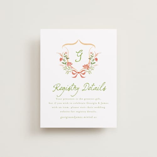 This is a sunset bridal shower insert cards with standard by Melanie Kosuge called grandview printing on signature in standard