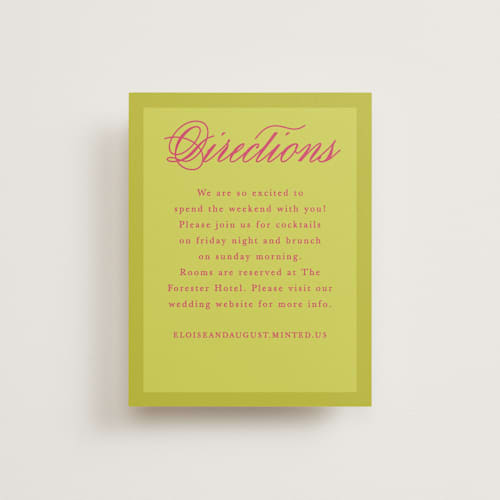 This is a flamingo enclosure cards with standard by Morgan Kendall called maximalist poppies printing on signature in standard