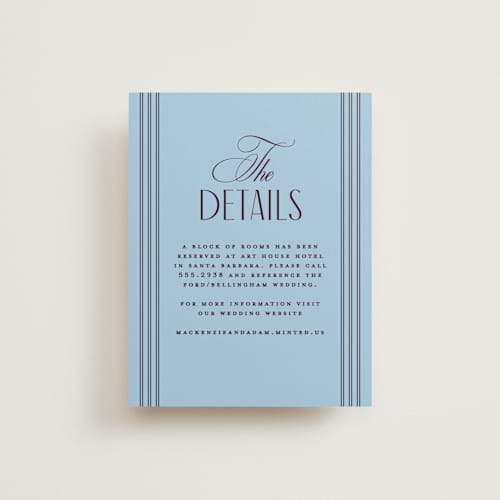 This is a plum enclosure cards with standard by Owl and Toad called sophisticate printing on signature in standard