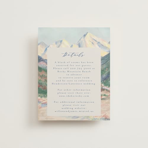 This is a summer enclosure cards with standard by Petra Kern called the valley printing on signature in standard