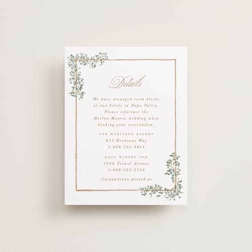This is a lake enclosure cards with standard by Leah Bisch called arbour printing on signature in standard