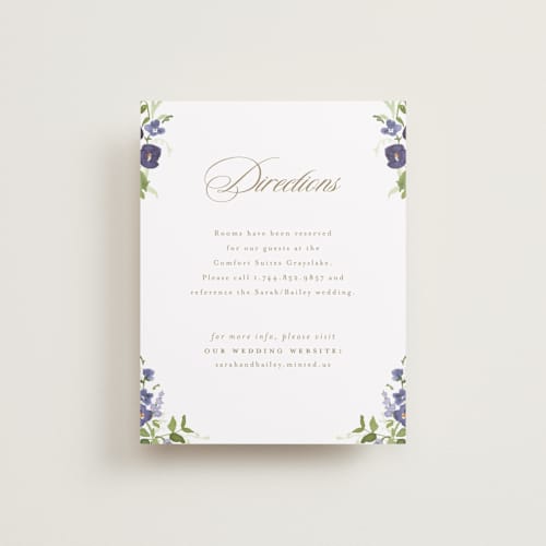 This is a iris enclosure cards with standard by Everett Paper Goods called wildflower trellis printing on signature in standard