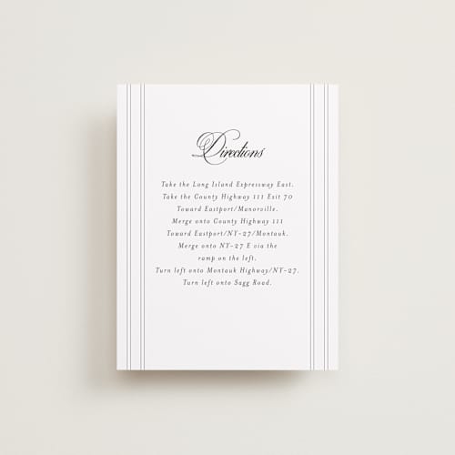 This is a tuxedo enclosure cards with standard by Nicoletta Savod called black tie elegance printing on signature in standard