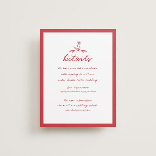 This is a brick enclosure cards with standard by Julia Liverton called love in bloom printing on signature in standard