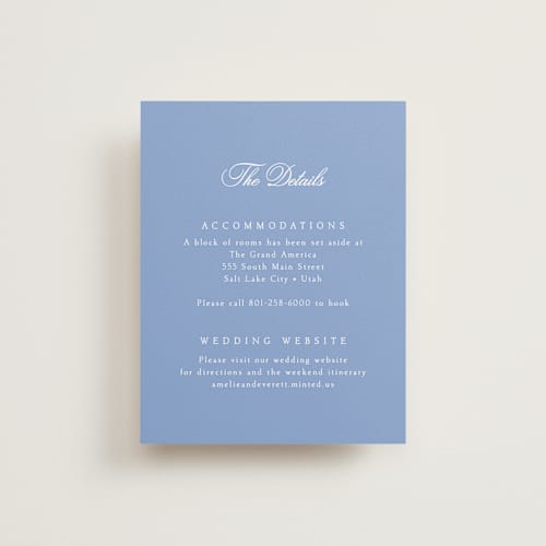 This is a sky enclosure cards with standard by Robert and Stella called constance printing on signature in standard