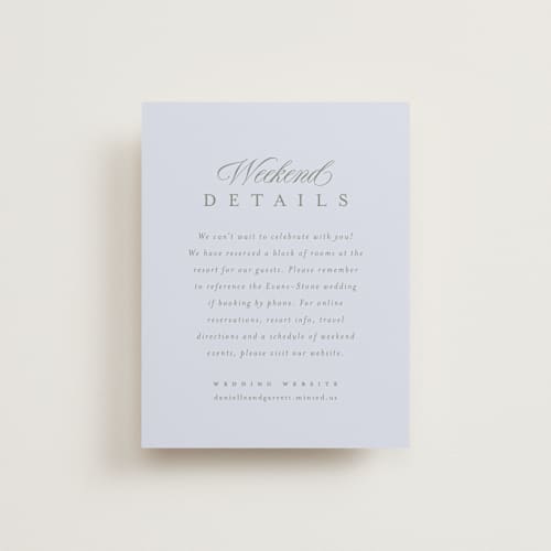 This is a sky enclosure cards with standard by Everett Paper Goods called ocean point printing on signature in standard