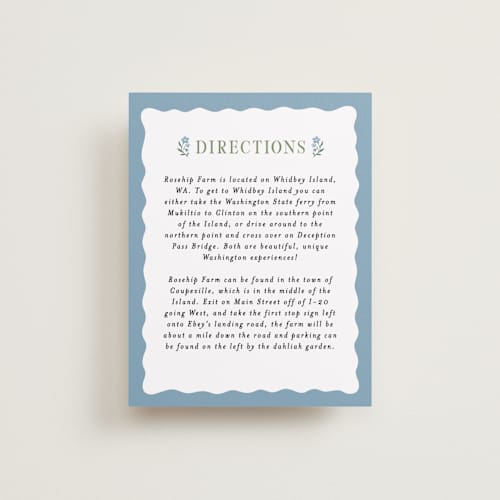 This is a periwinkle enclosure cards with standard by Alethea and Ruth called sweet vintage printing on signature in standard