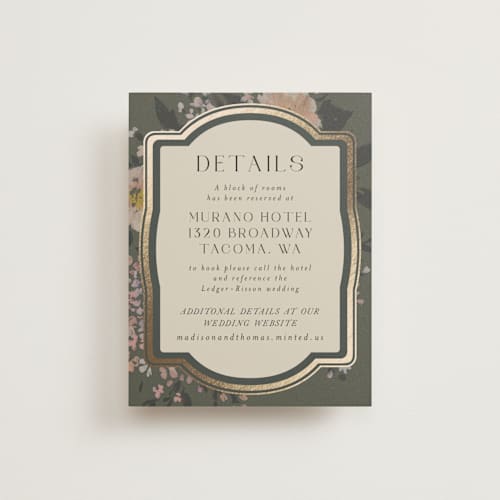 This is a thyme enclosure cards with foil pressed by Itsy Belle Studio called madison printing on signature in standard
