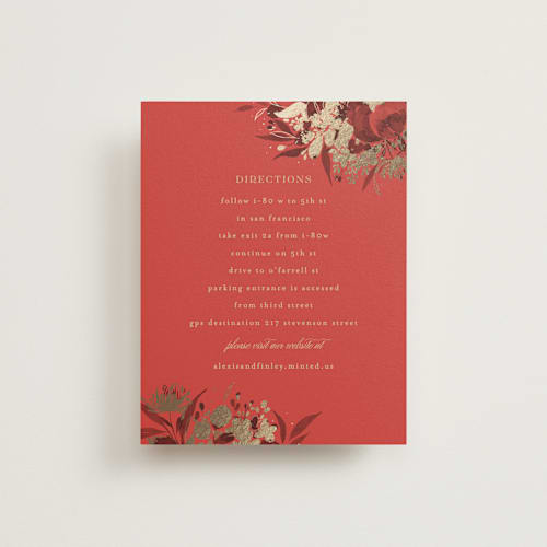 This is a cherry enclosure cards with foil pressed by Shannon Chen of Four Wet Feet Studio called happiness printing on signature in standard