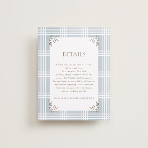 This is a belair enclosure cards with foil pressed by Grae called salt and ivory printing on signature in standard