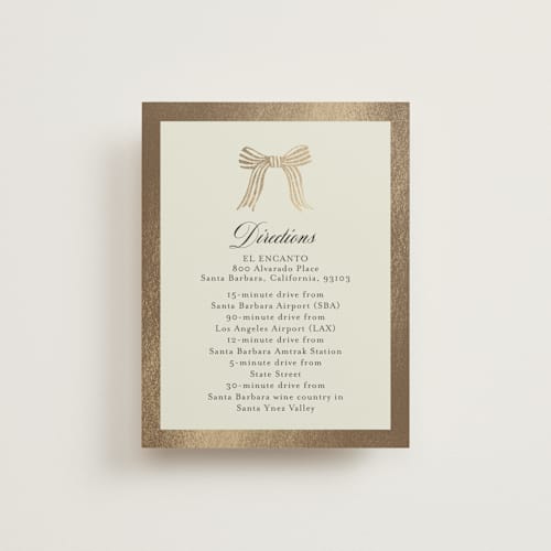 This is a champagne enclosure cards with foil pressed by Chris Griffith called all tied up printing on signature in standard