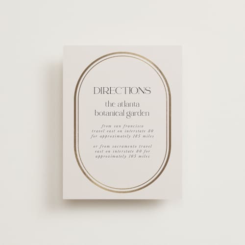 This is a sandstone enclosure cards with foil pressed by Lori Wemple called oval printing on signature in standard