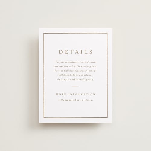 This is a cotton enclosure cards with foil pressed by Stacey Meacham called hydrangea bloom printing on signature in standard