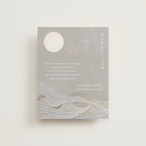 This is a ash enclosure cards with foil pressed by Jelena Vuletic called asahi printing on signature in standard